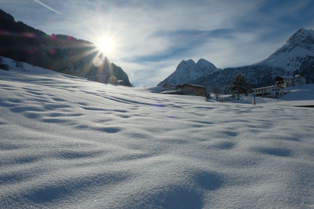 Blick auf das Ötztal von Burgstein.