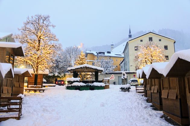 Am Pfundplatzl in der Silberstadt Schwaz.