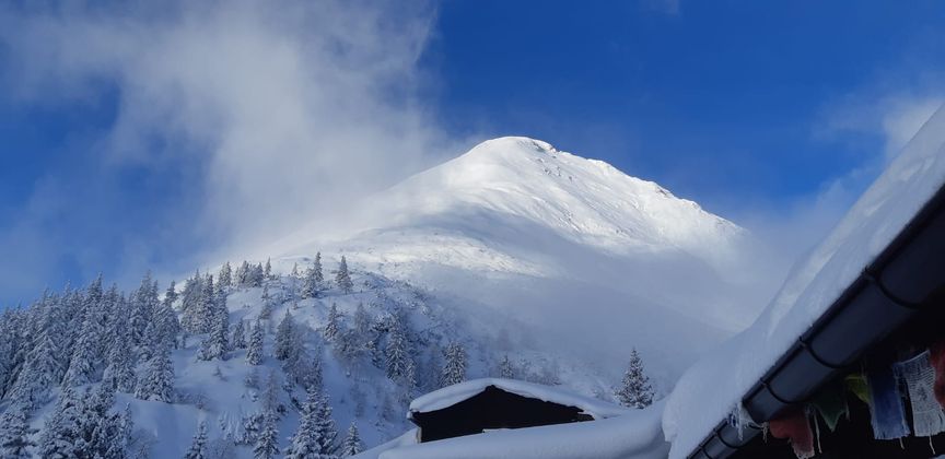 Hohe Munde von der Rauthhütte aus.