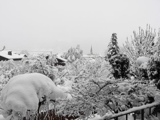 Winterlicher Ausblick in Jenbach.