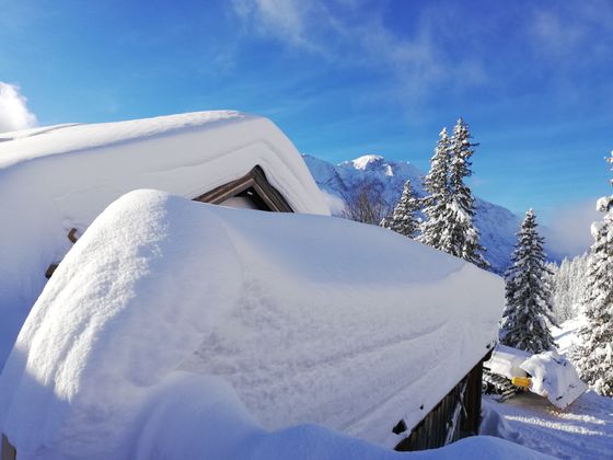 Foto von der Wettersteinhütte in Leutasch.