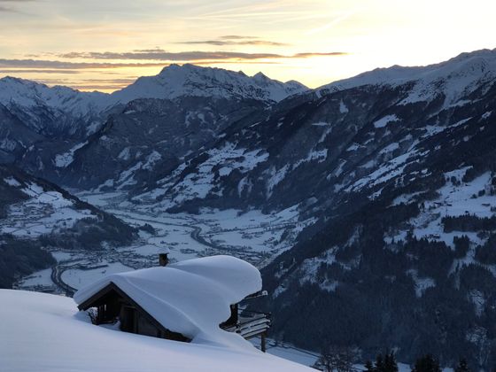 Hütte am Distelberg im Zillertal.