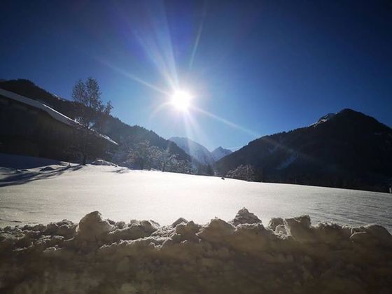 In Aschau mit dem kleinen Rettenstein.