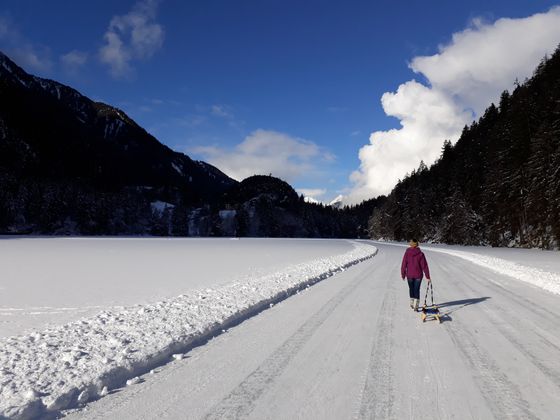 Sonnenstrahlen am Piburgersee.