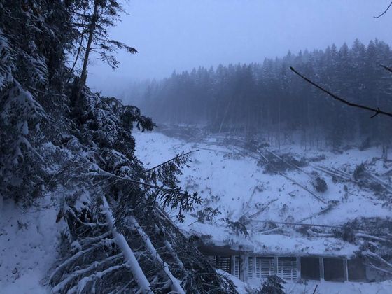 Eingeschneit in Mitteregg.